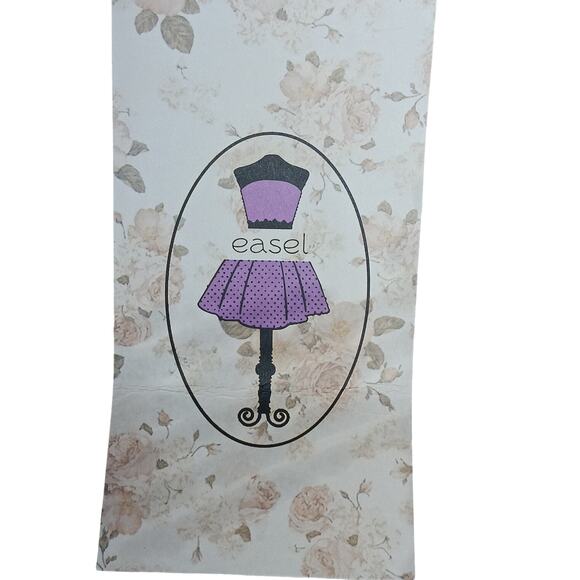 Easel Los Angeles Oversized Open Knit Sweater Small Natural Striped Pullover - Picture 13 of 13